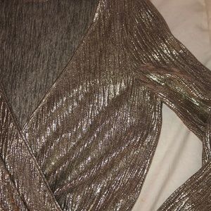 Zara Tops - ZARA Collection GOLD CROP LONG SLEEVE TOP Zara Tops - ZARA Collection GOLD CROP LONG SLEEVE TOP